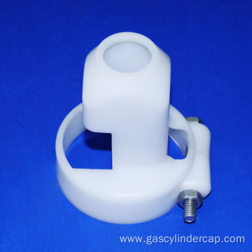 Customizable plastic gas cylinder safety guards